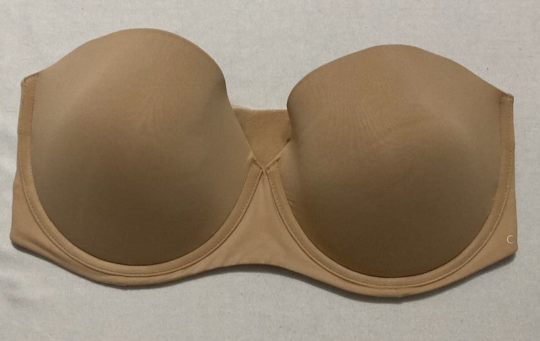 CALVIN KLEIN Perfectly Fit Strapless Convertible Push-Up Bra BARE 34DD