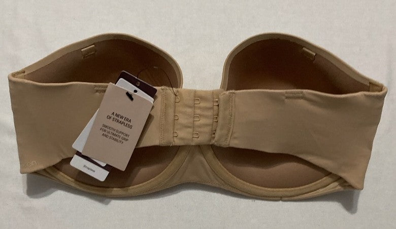 CALVIN KLEIN Perfectly Fit Strapless Convertible Push-Up Bra BARE 34DD