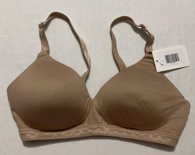 WARNER'S Soft Pink Lightly Lined Wireless Bra SAND SHELL 38B