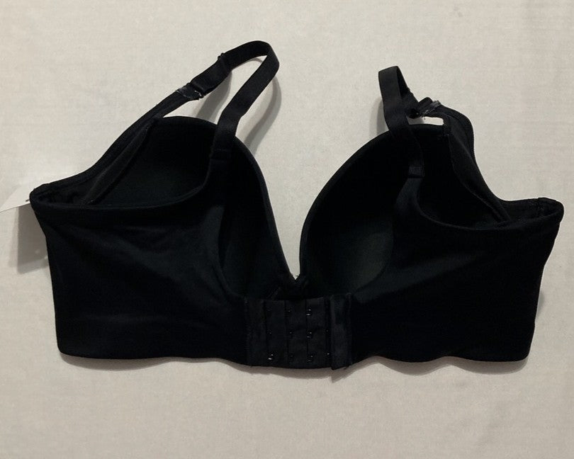 LEONISA Back Smoothing Bras for Women, Full Coverage Underwire Bra BLACK 36C