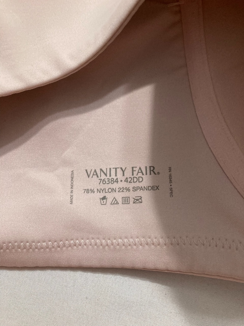 VANITY FAIR Beauty Back Everyday Full Figure Bra PINK 42DD