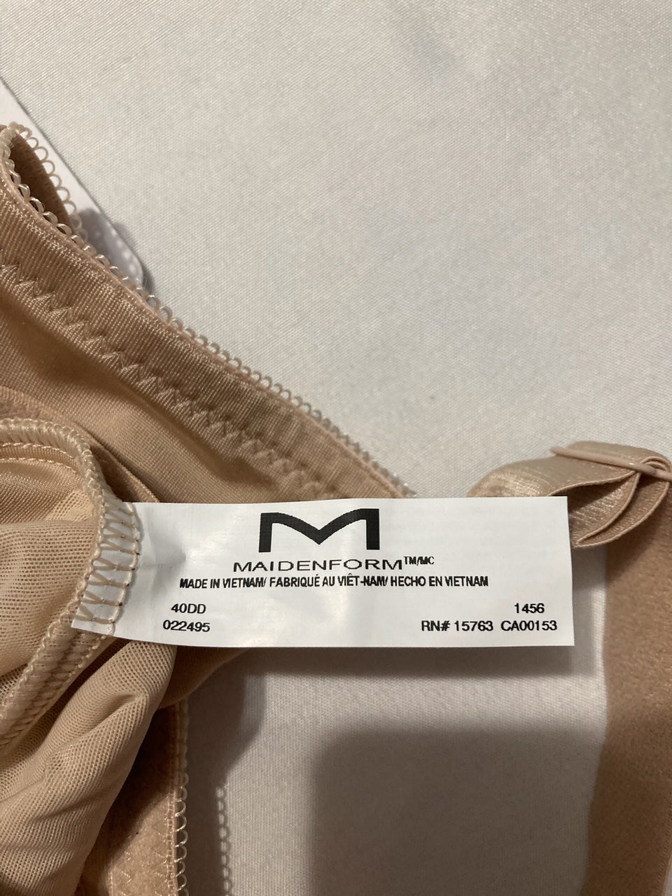 MAIDENFORM Ultra Firm Body Shaper With Built-in Underwire Bra NUDE 40DD