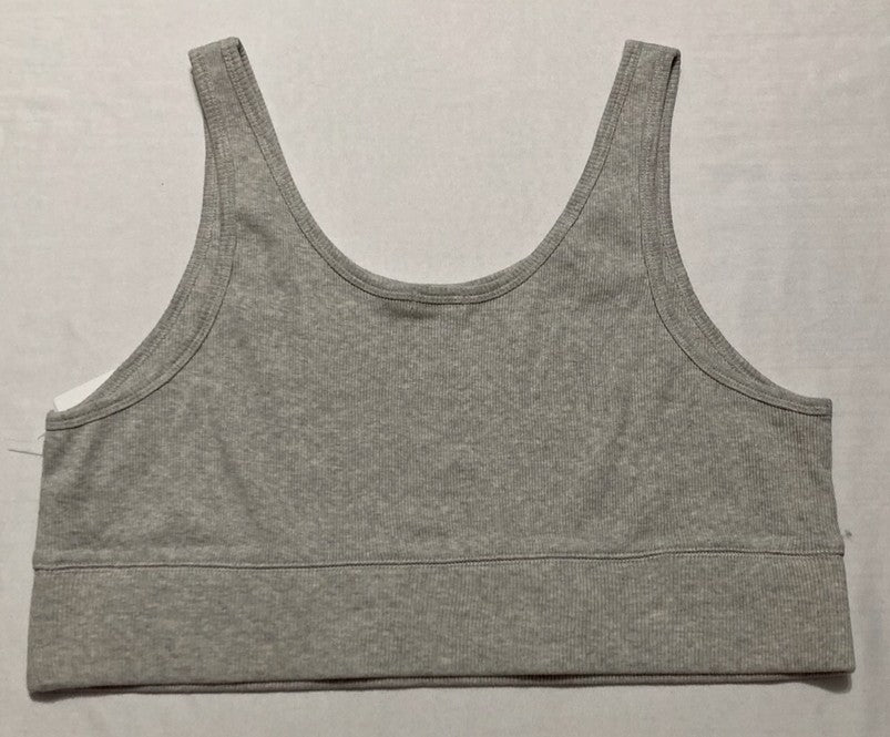 HANES Rib Longline Bralette GREY 2XL