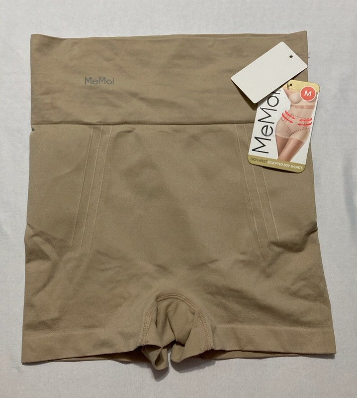 MEMOI BodySmootHers High Waist Sculpting Boy Shorts NUDE M