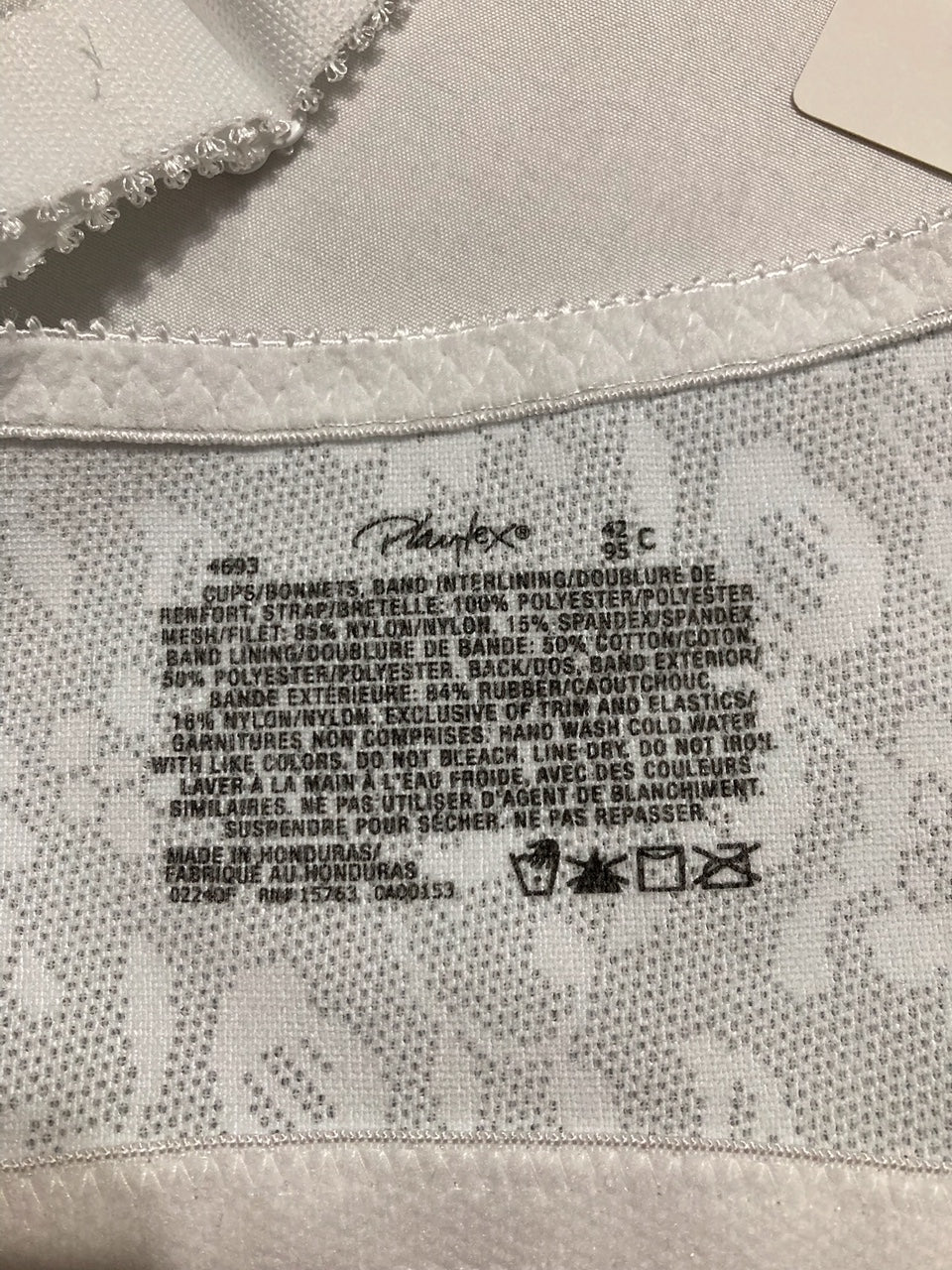 PLAYTEX Wireless Bra, 18 Hour Plus-Size Bras Available WHITE 42C