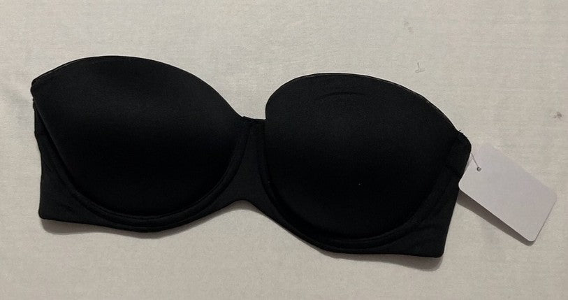 CALVIN KLEIN Push-up Strapless Bra BLACK 30DD