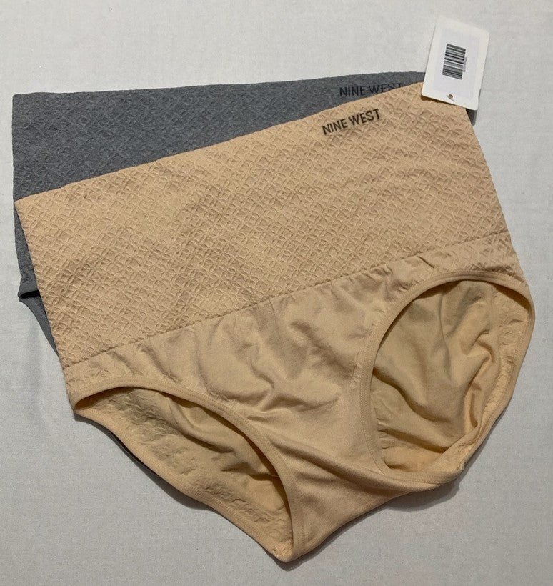 NINE WEST Shapewear Briefs 2 Pack ASSORTED XL