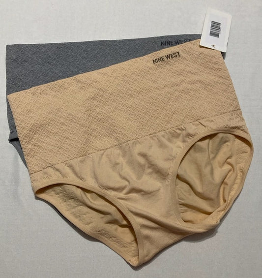 NINE WEST Shapewear Briefs 2 Pack ASSORTED XL