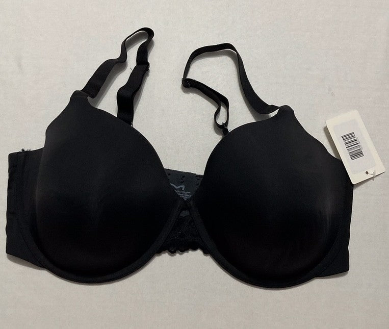 MAIDENFORM One Fab Fit Underwire Bra, Microfiber T-shirt Bra BLACK 36DD