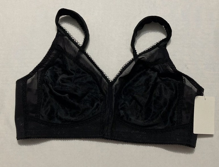 PLAYTEX Wireless Bra, 18 Hour Plus-Size Bras Available, Full Coverage BLACK 38C