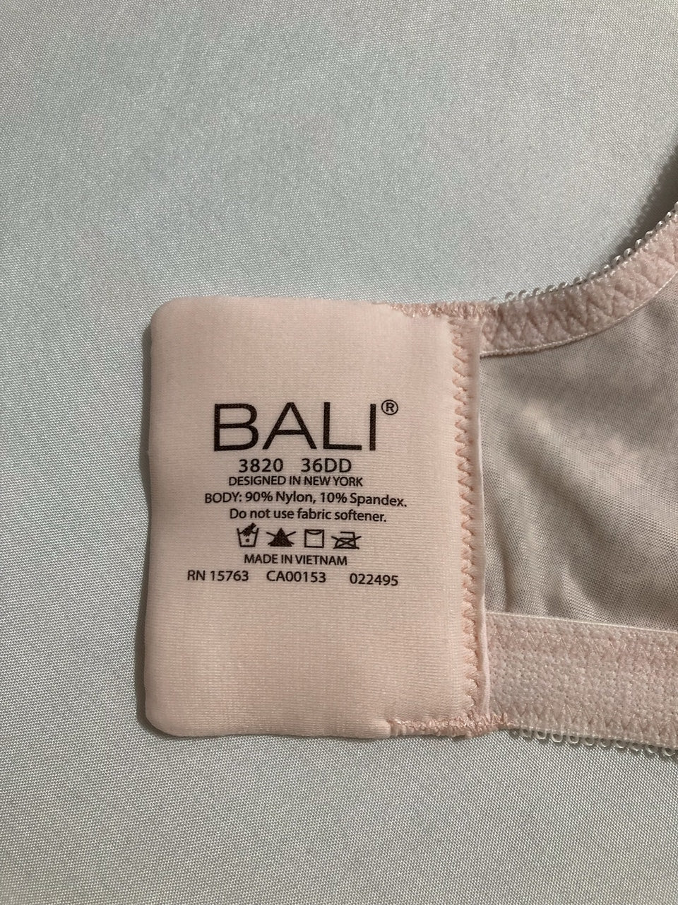 BALI Double Support Wireless Bra, Comfortsoft Full-coverage Wirefree PINK 36DD