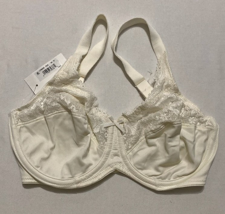 BALI Lilyette Minimizer Underwire Bra with Lace Trim PEARL 34D