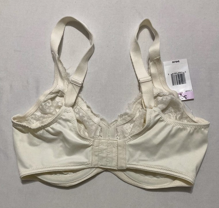 BALI Lilyette Minimizer Underwire Bra with Lace Trim PEARL 34D