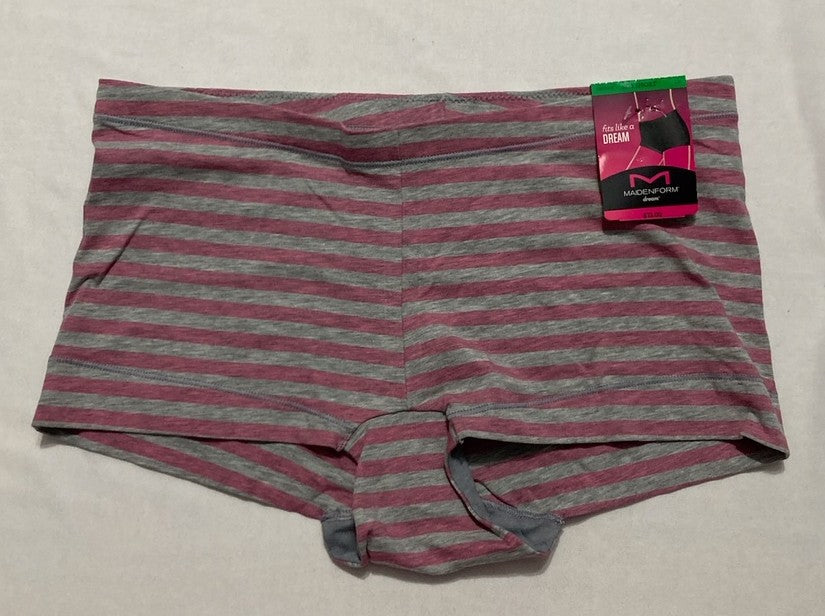 MAIDENFORM Cotton Boyshort Underwear PINK L