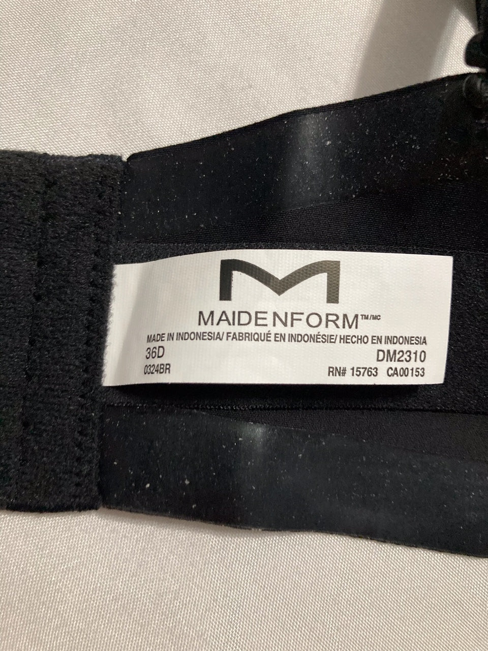 MAIDENFORM DreamWire Multi-Way Underwire Bra BLACK 36D