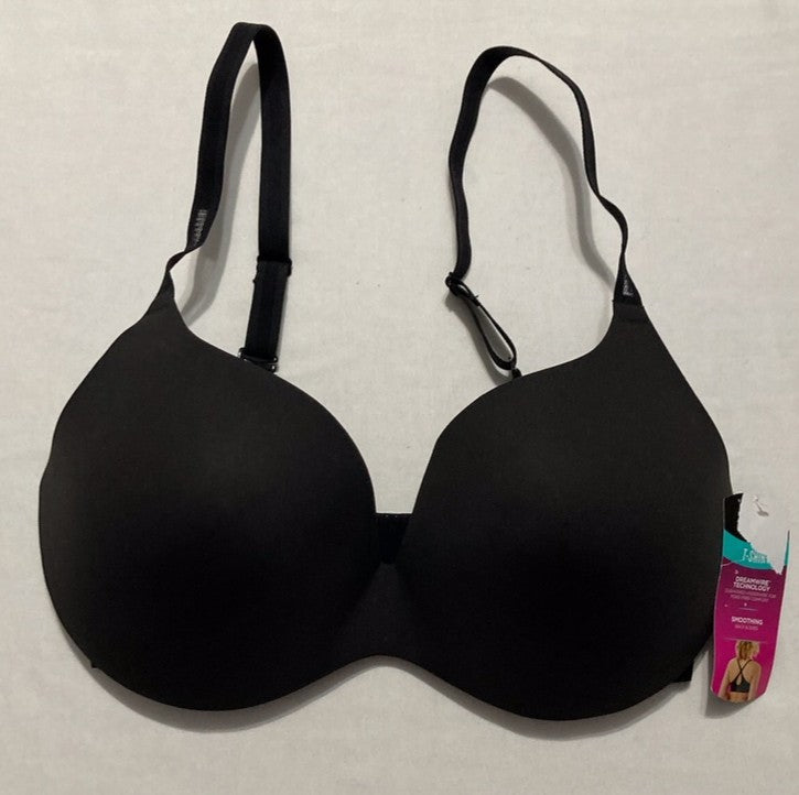 MAIDENFORM Comfort Devotion Underwire Bra BLACK 34DD