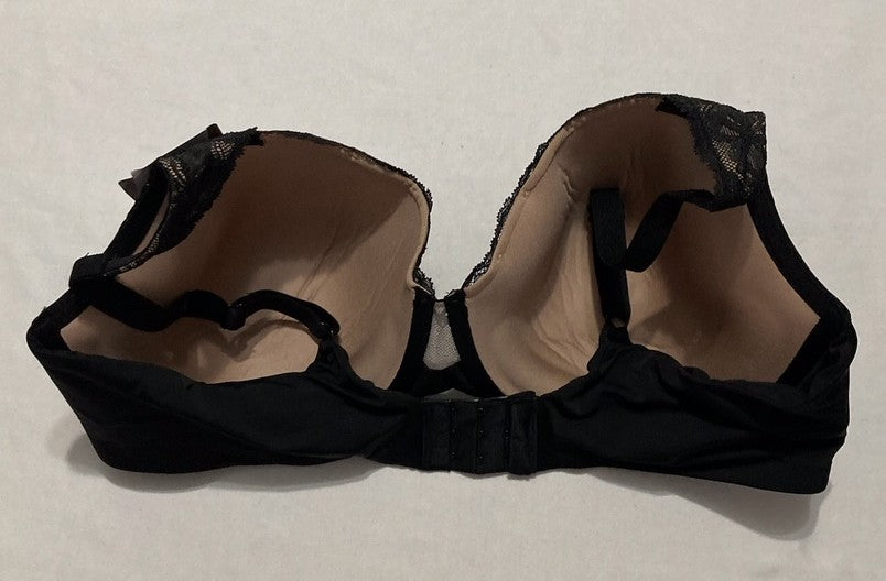 OLGA Plus Size Cloud 9 Underwire Contour Lace Bra BLACK 40C