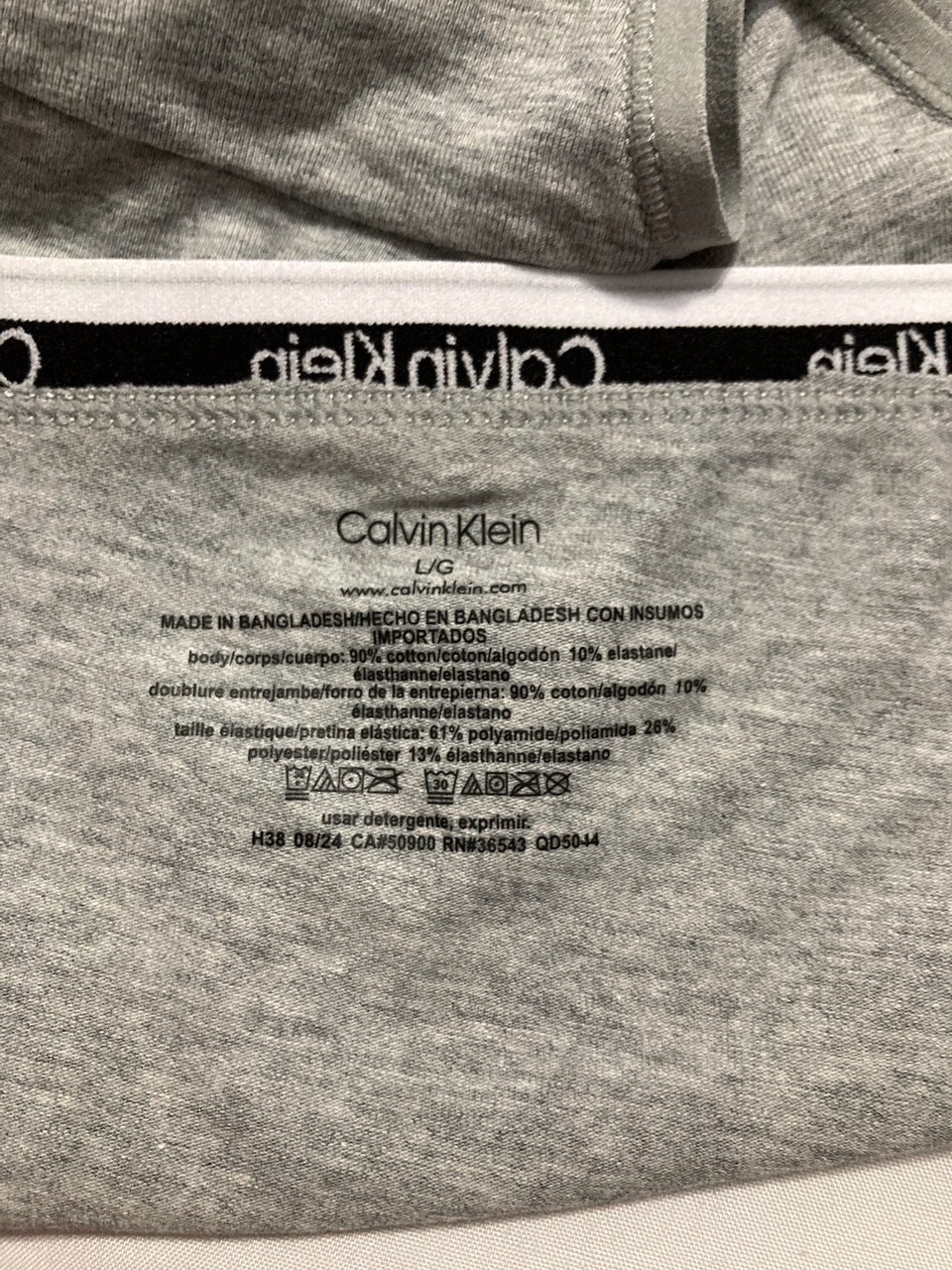 CALVIN KLEIN Modern Logo Bikini GREY L