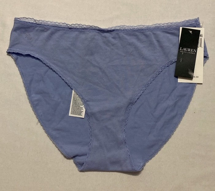 RALPH LAUREN French Cut Bikini Underwear BLUE S
