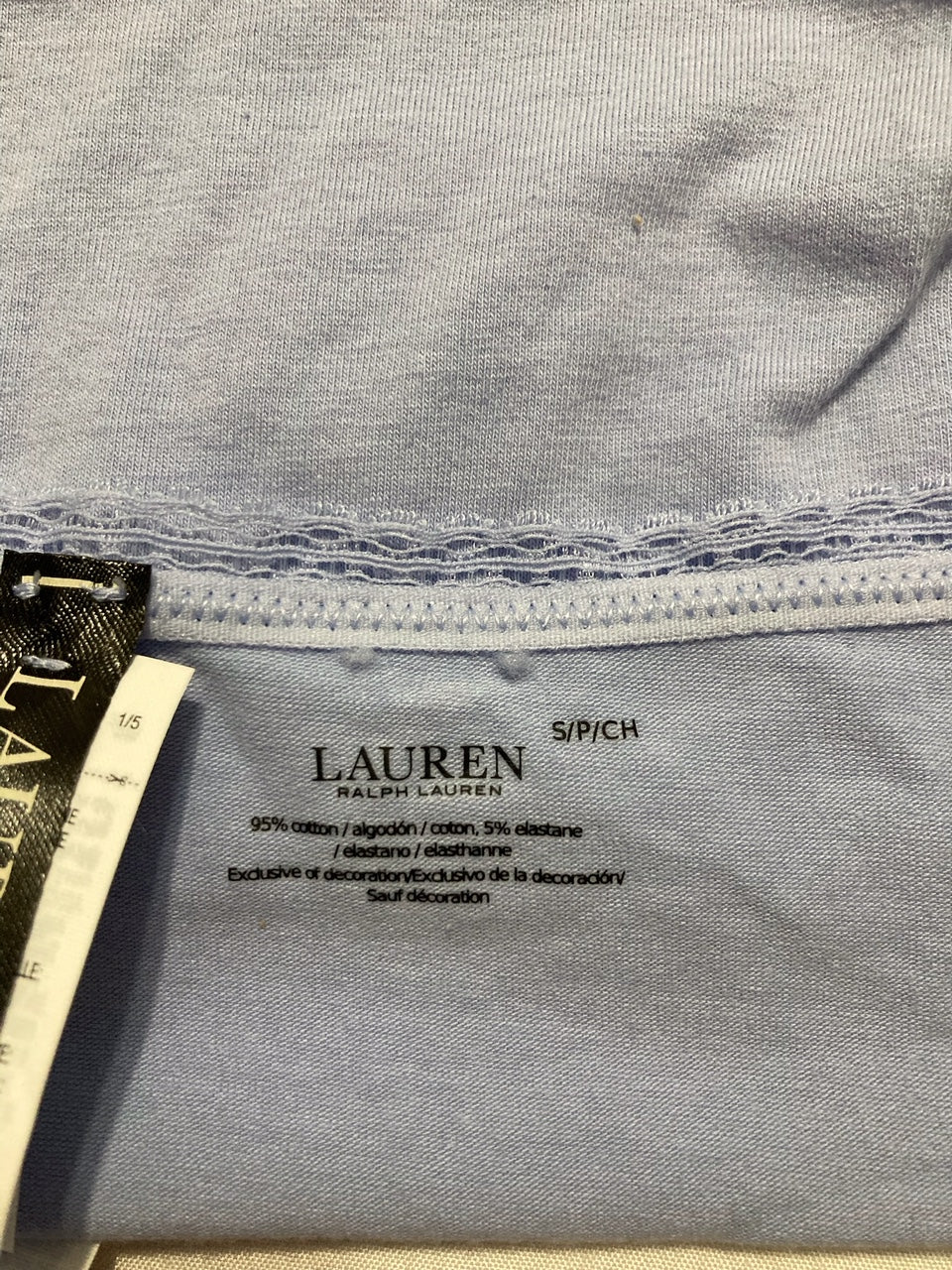 RALPH LAUREN French Cut Bikini Underwear BLUE S