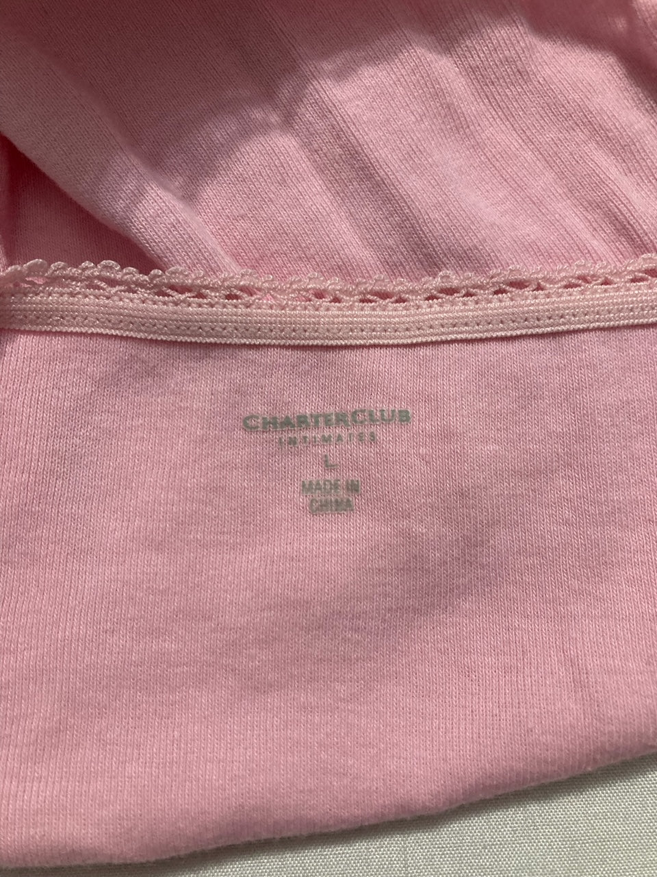 CHARTER CLUB Everyday Cotton Bikini Underwear ROSE L
