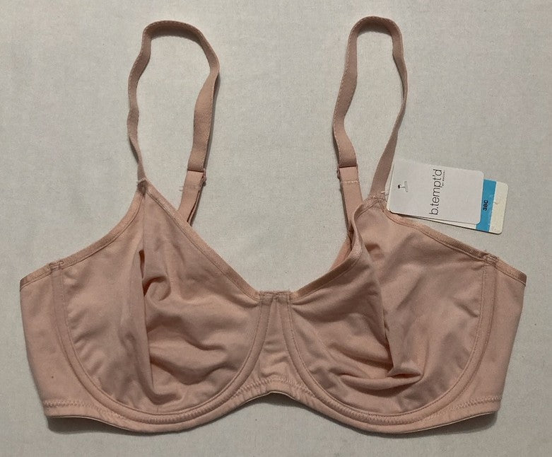 B.TEMPT'D Cotton to a Tee Underwire Bra ROSE 38C