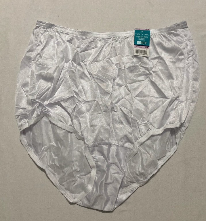 VANITY FAIR High Waisted Underwear WHITE M