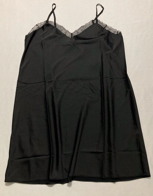 I.N.C Lace-Trim Top Pajama BLACK M