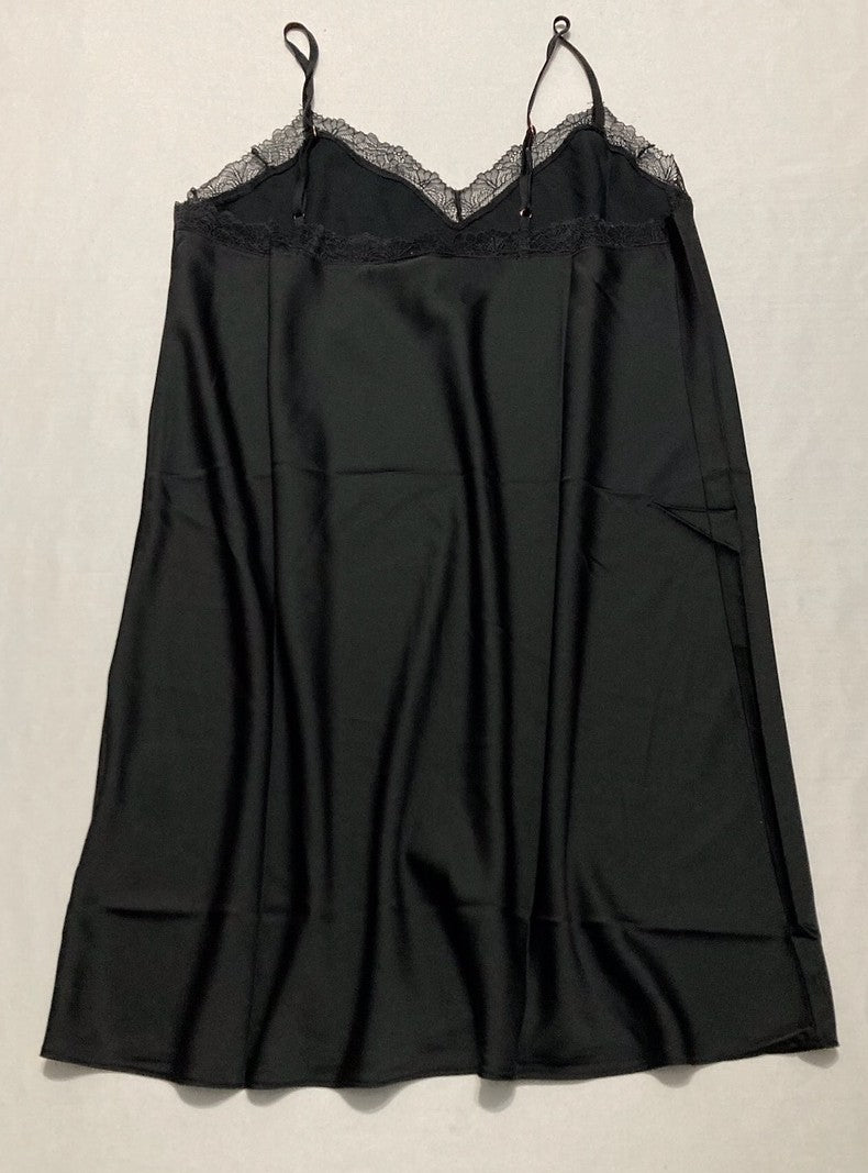 I.N.C Lace-Trim Top Pajama BLACK M