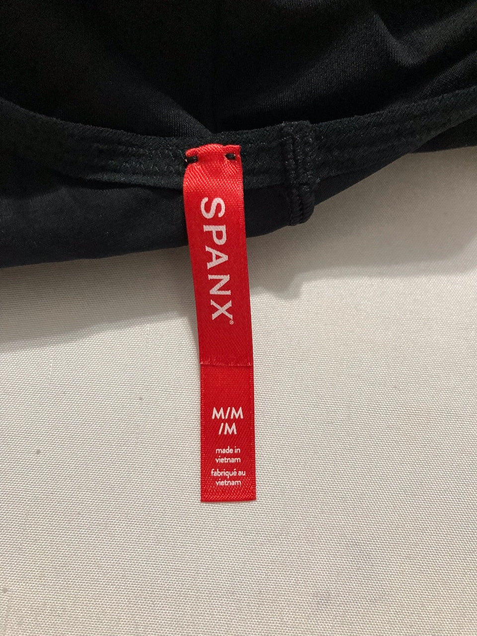 SPANX shape Suit Your Fancy Strapless Cupped Mid-Thigh Bodysuit BLACK M