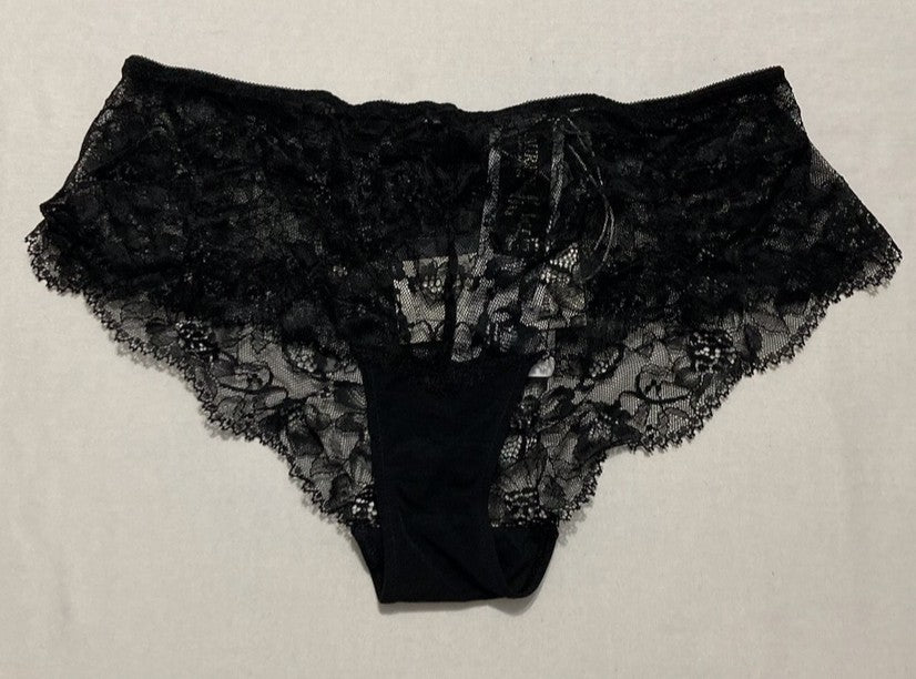LAUREN RALPH LAUREN Lace Hipster Brief Underwear BLACK S