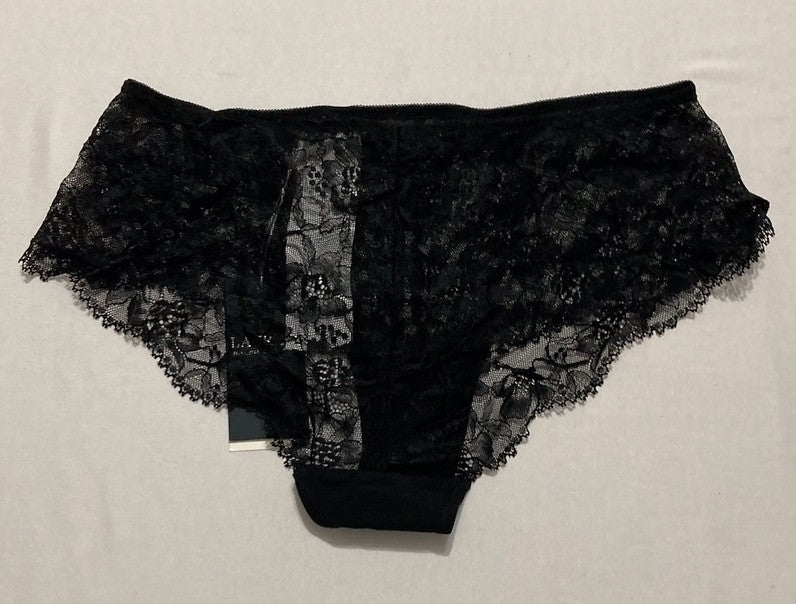 LAUREN RALPH LAUREN Lace Hipster Brief Underwear BLACK S