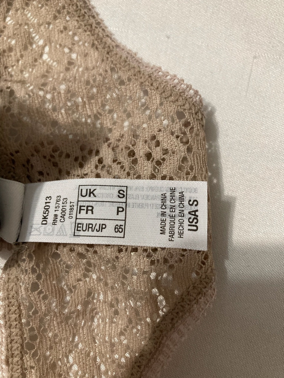 DKNY Modern Lace Thong Panty CHAMPAGNE S