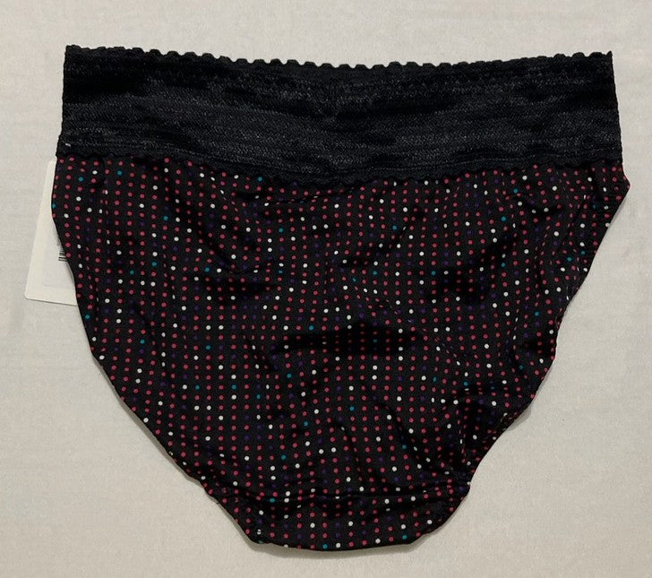 WARNER'S No Pinching No Problems Dig-Free Comfort Waist BLACK SPARKLE M