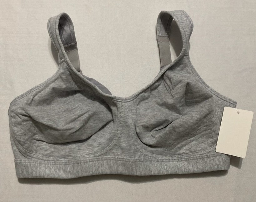 PLAYTEX Wireless Bra, 18 Hour Plus-Size T-Shirt Bras Available GREY 36DD
