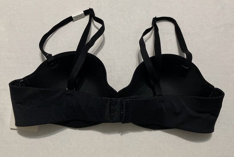 CALVIN KLEIN Perfectly Fit Strapless Convertible Push-Up Bra BLACK 36A