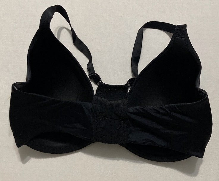 B.TEMPT'D Lightly Padded Front Close Racerback T-Shirt Bra BLACK 34DDD