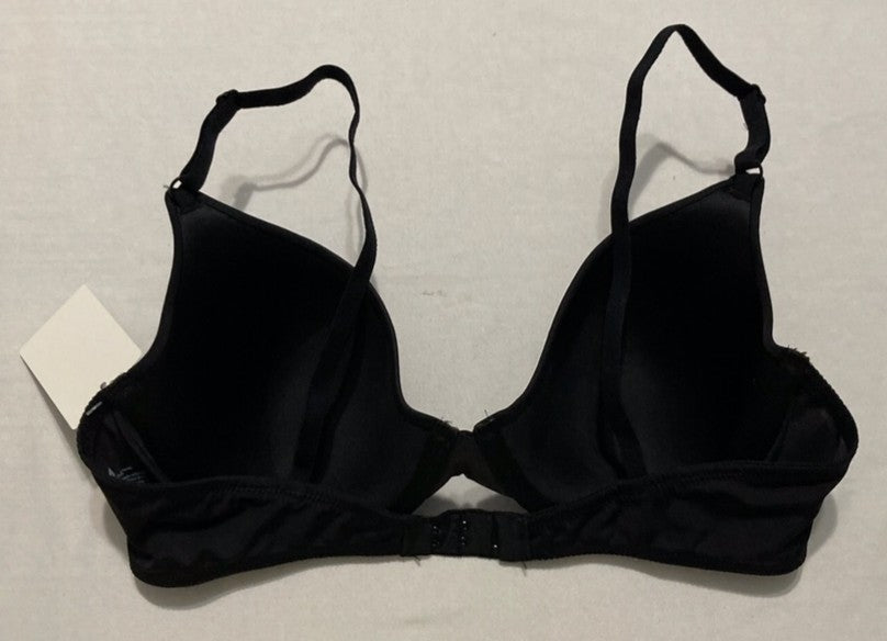MAIDENFORM One Fab Fit Demi Underwire Bra BLACK 36C