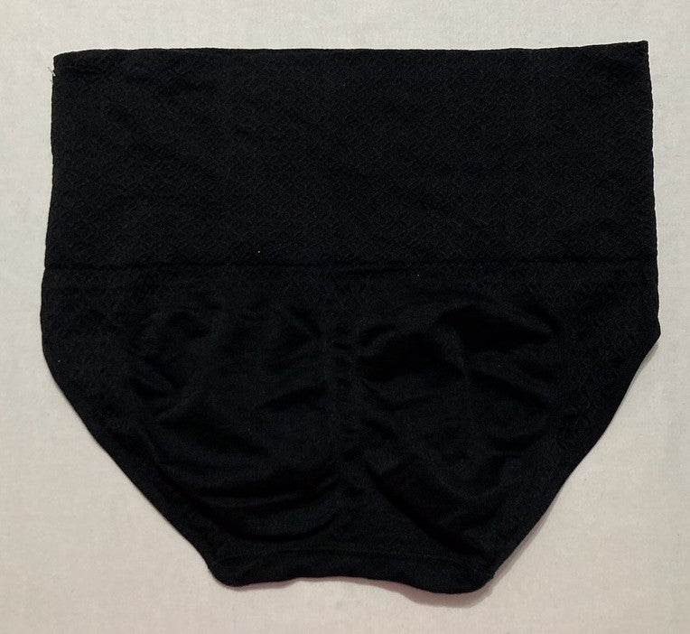 NINE WEST Textured Tummy Control Panty BLACK XL