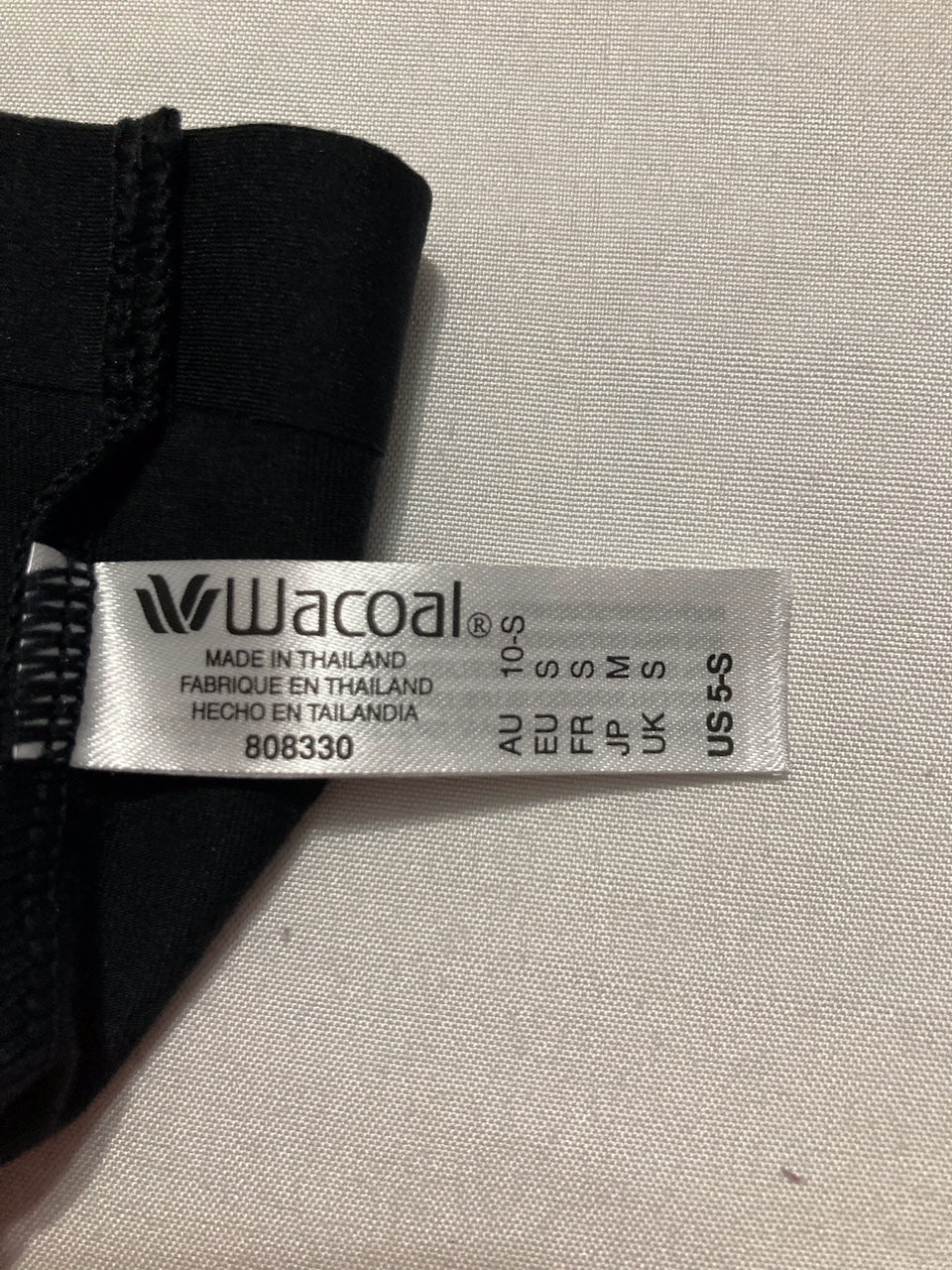 WACOAL Beyond Naked Cotton Hi-Waist Shape Brief BLACK S