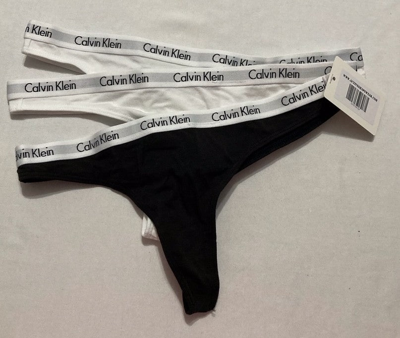CALVIN KLEIN Carousel Logo Cotton Bikini Panty 3-Pack ASSORTED S