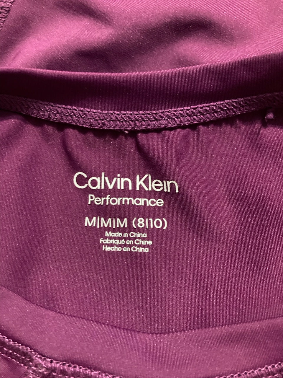 CALVIN KLEIN Fitness Sweatshirt without Hood PURPLE M