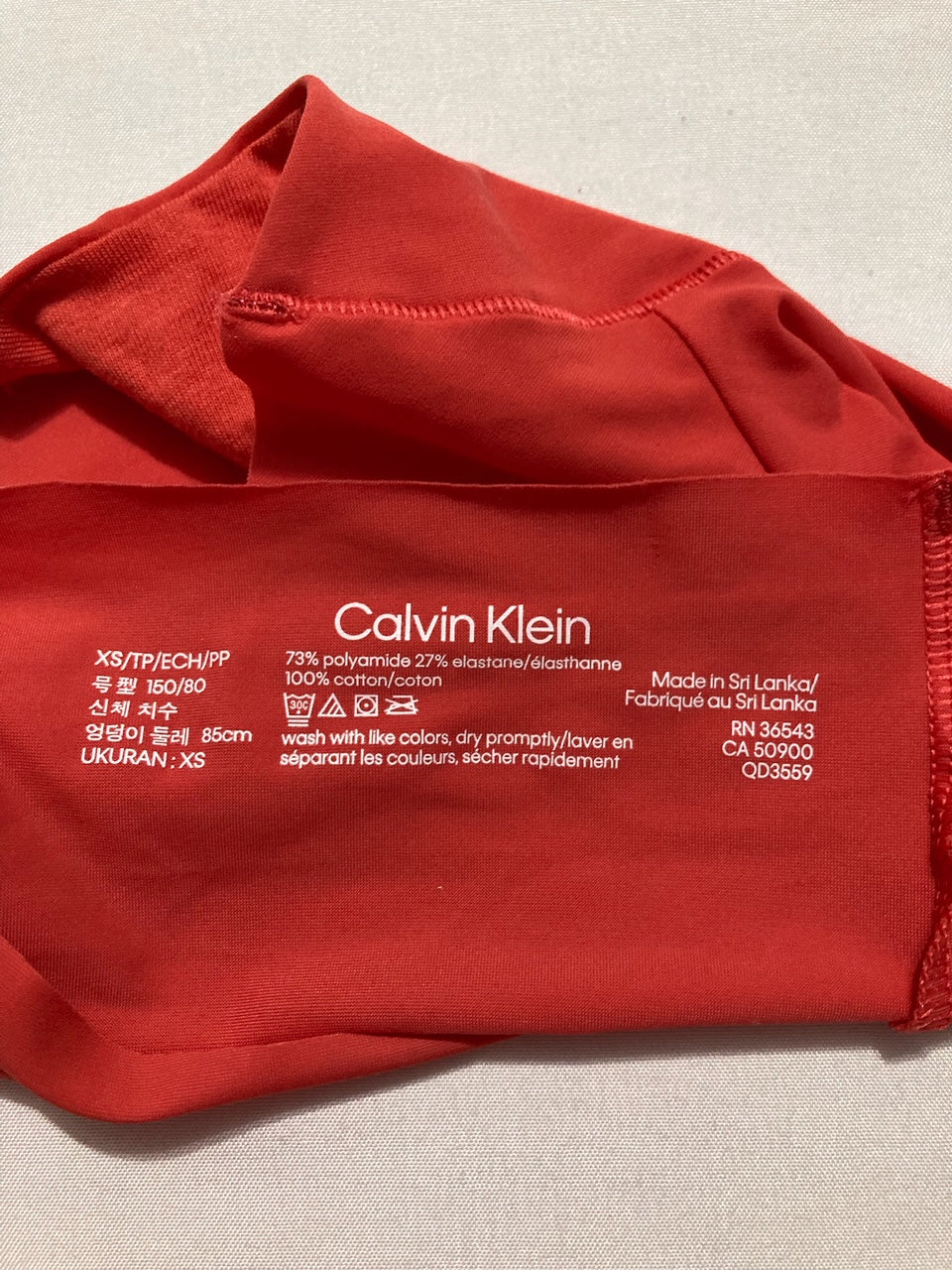 CALVIN KLEIN Invisibles Hipster Multipack Panty RED XS