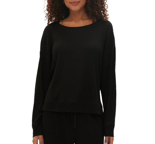 GAP GapBody Long-Sleeve Pajamas top BLACK M