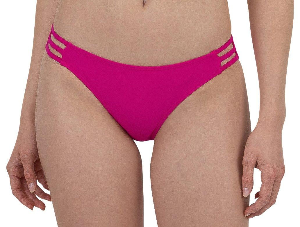 CYN & LUCA Solid Melissa Swimwear Bottom PASSION M
