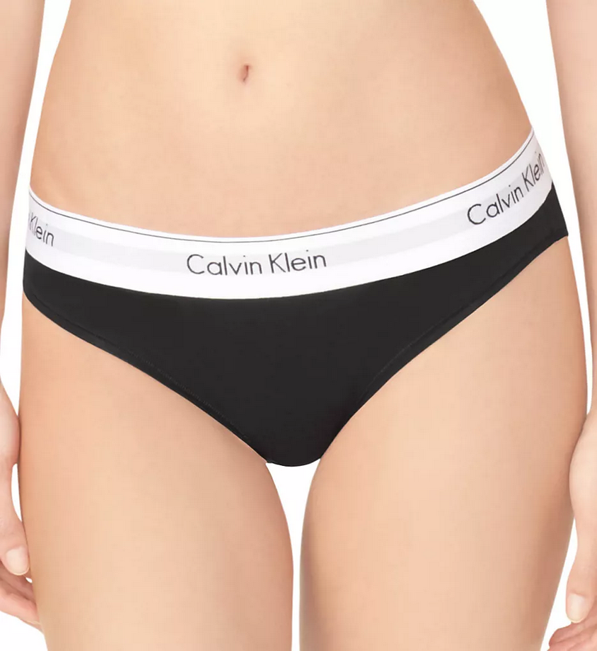 CALVIN KLEIN Modern Cotton Bikini Panty RED- BLACK L