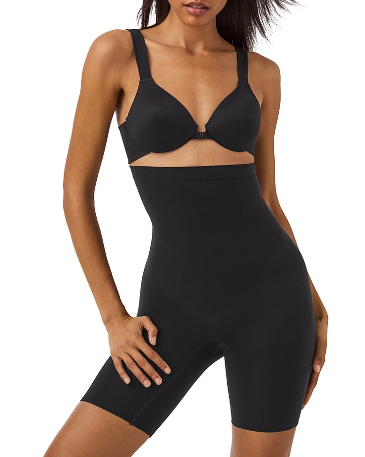 SPANX Everyday Seamless Shaping High Waist Shorts BLACK 2X