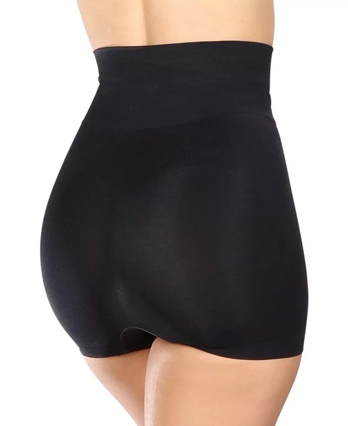 MEMOI High Waist Sculpted Boyshort Shapewear BLACK M