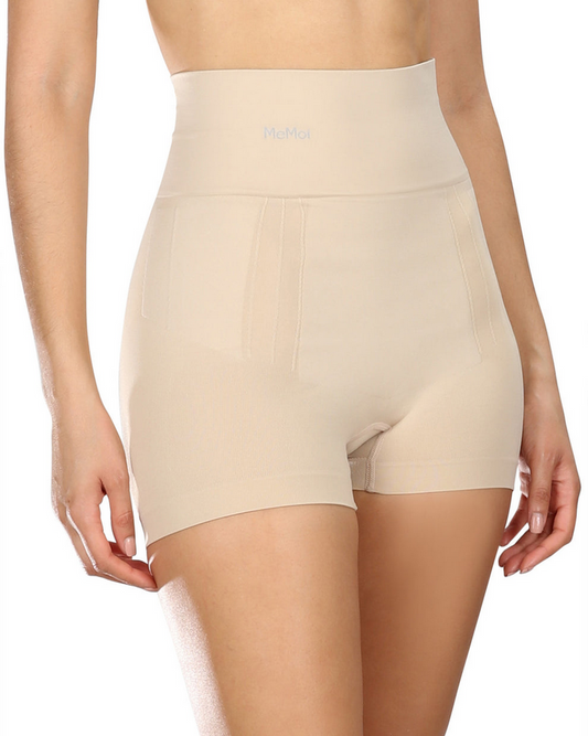 MEMOI BodySmootHers High Waist Sculpting Boy Shorts NUDE M