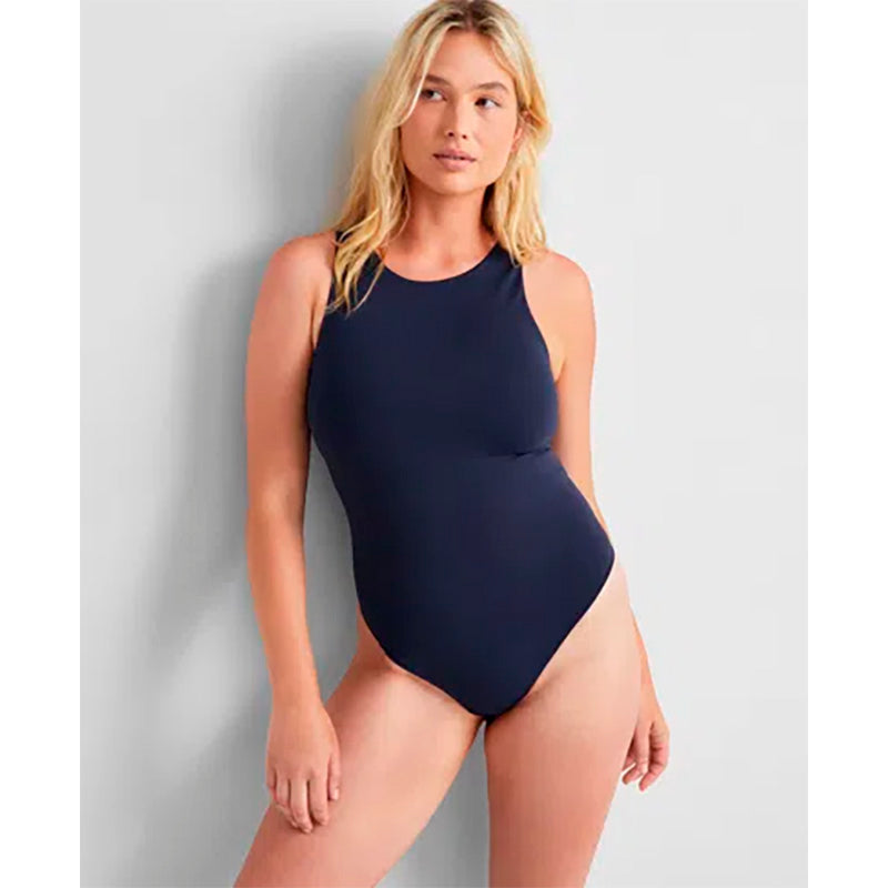 STATE OF DAY Seamless Thong Bodysuit NAVY XL